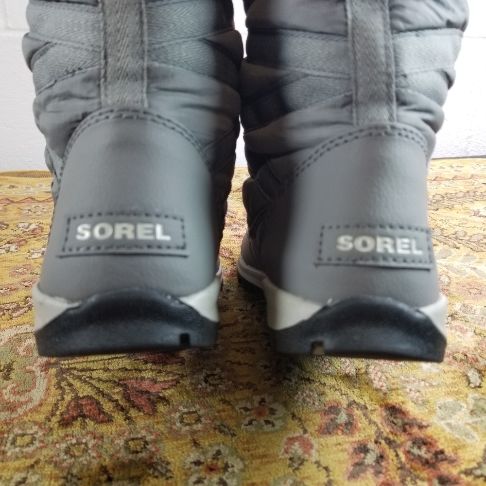Sorel Whitney tall lace up gray pink winter boots - Picture 15 of 15